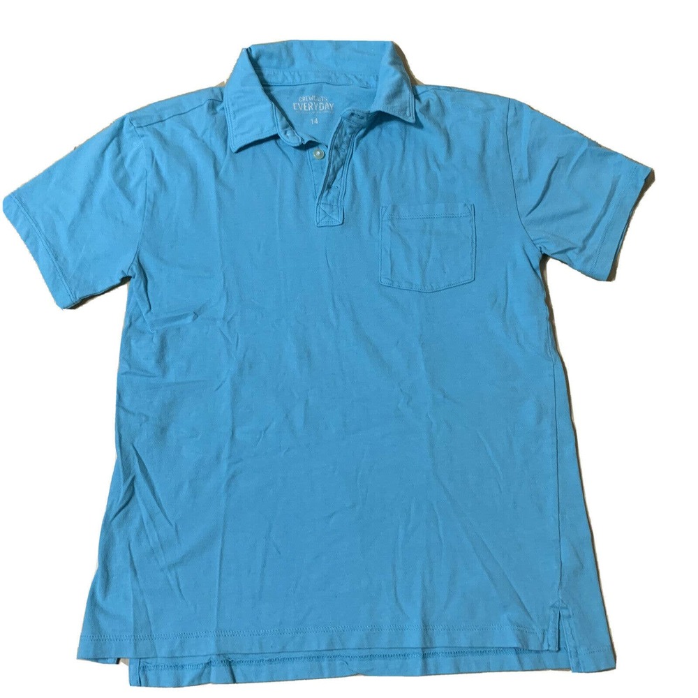 CREWCUTS‎ BOYS Everyday Solid Pique Short Sleeve Polo Shirt 4 5 Yrs Kelly Green